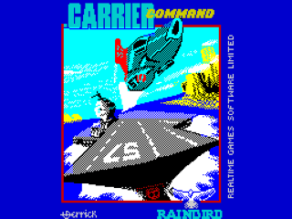 Carrier Command title screen for ZX Spectrum